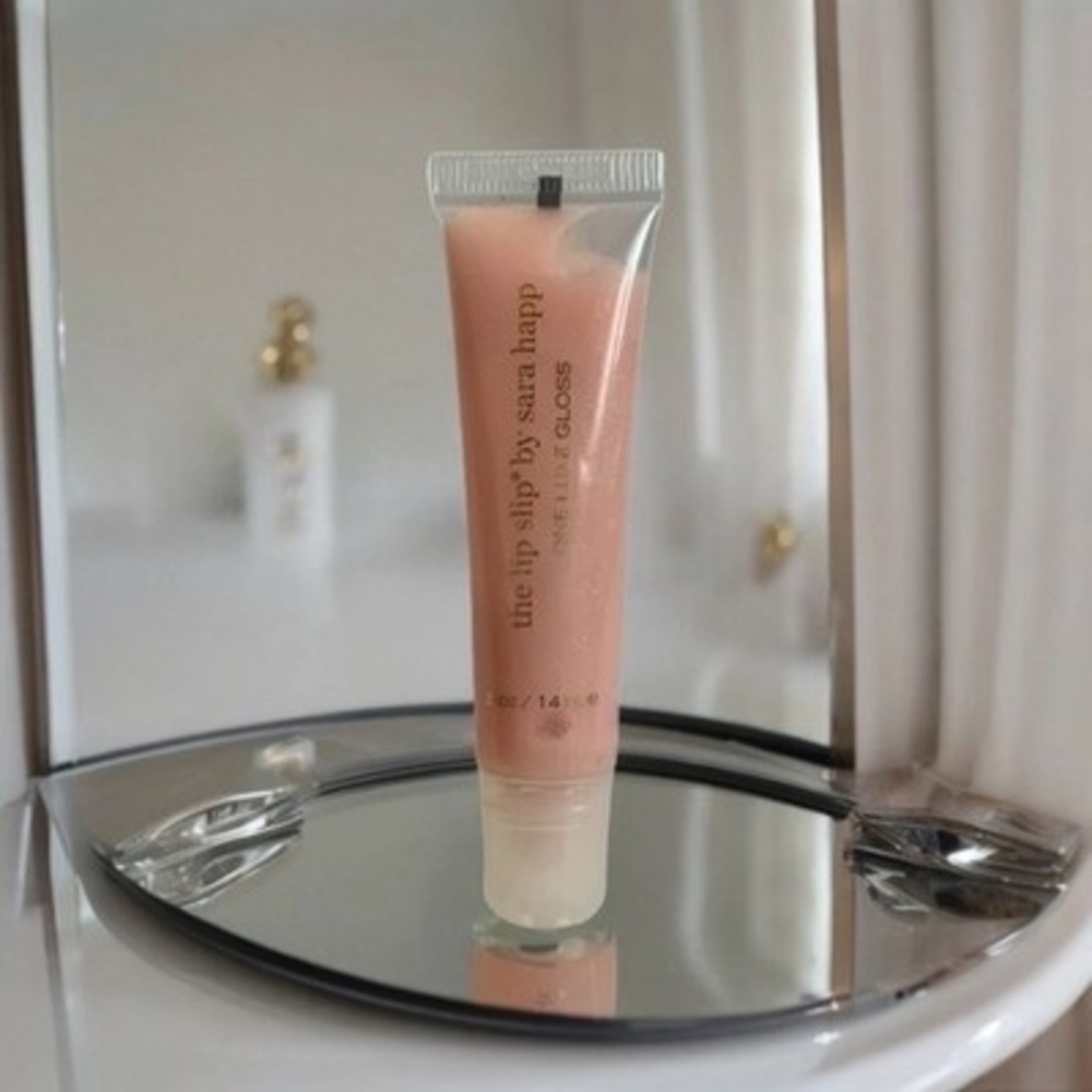 SARA HAPP The Lip Slip ONE LUXE GLOSS Tube Glossy Lip Sheen Lip Color New - Picture 2 of 4